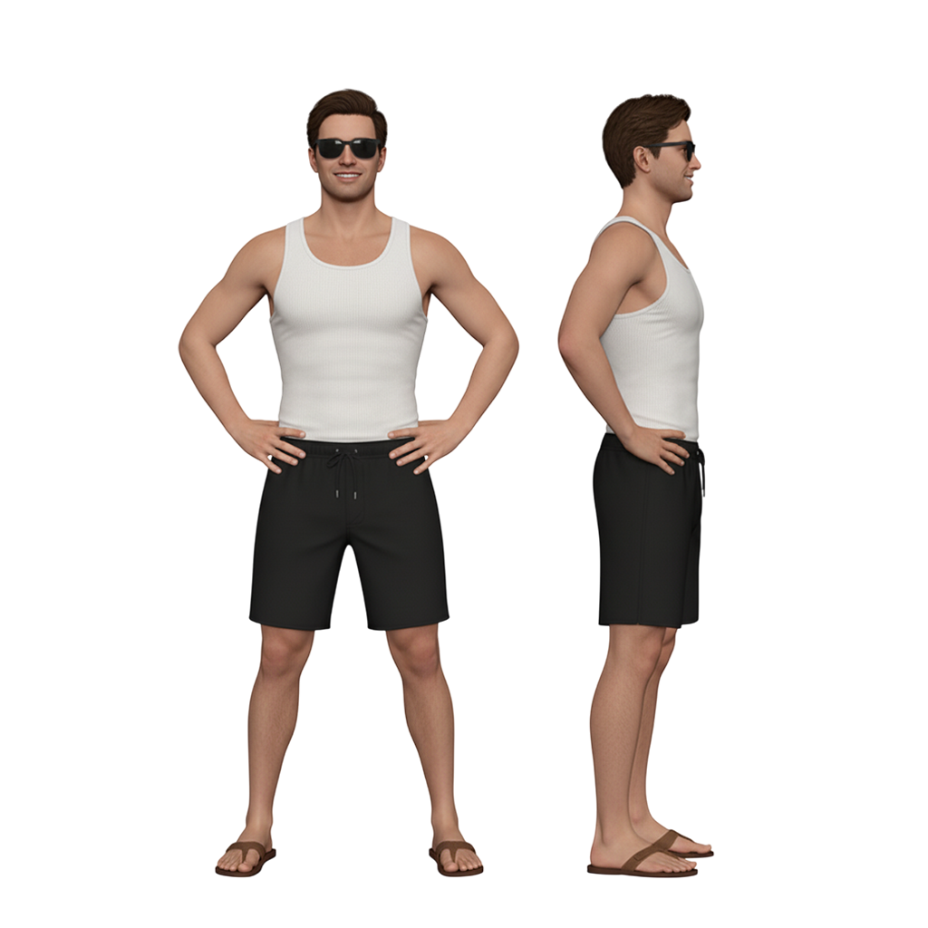 Beach Getaway Customized Ultra-High-Definition 3D Printed Full-Color Resin Figurine