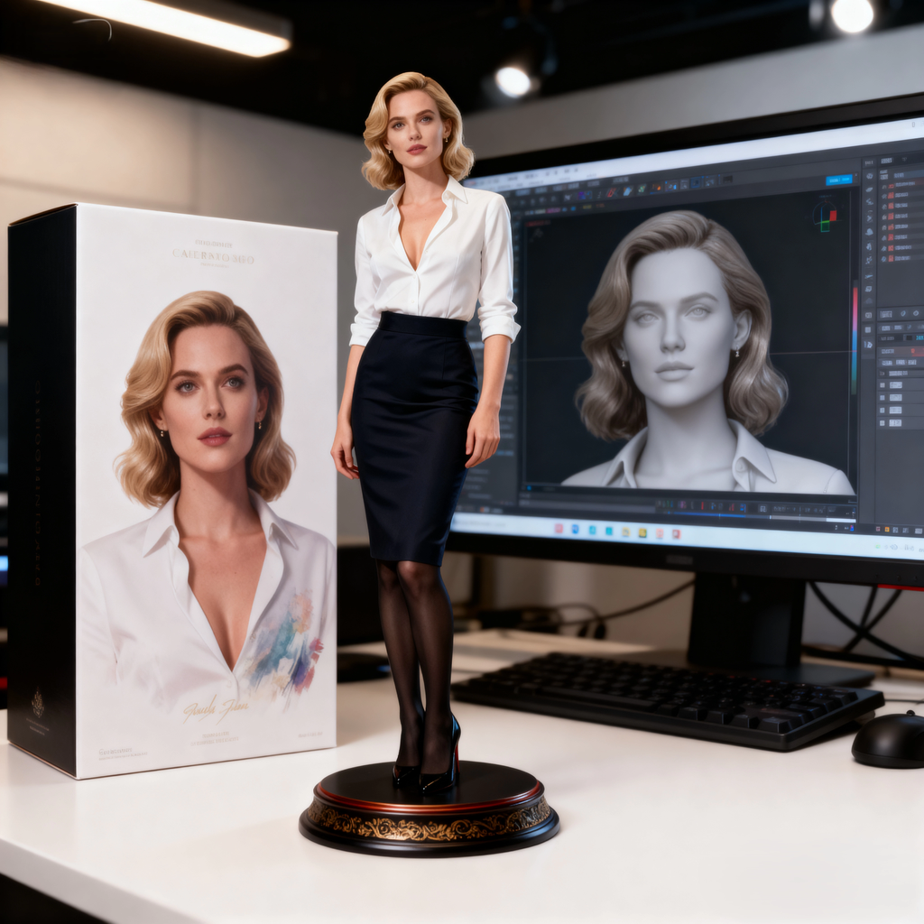 Customized ultra-high-end high-precision restoration 3D printing full-color resin commemorative gift doll Figurine