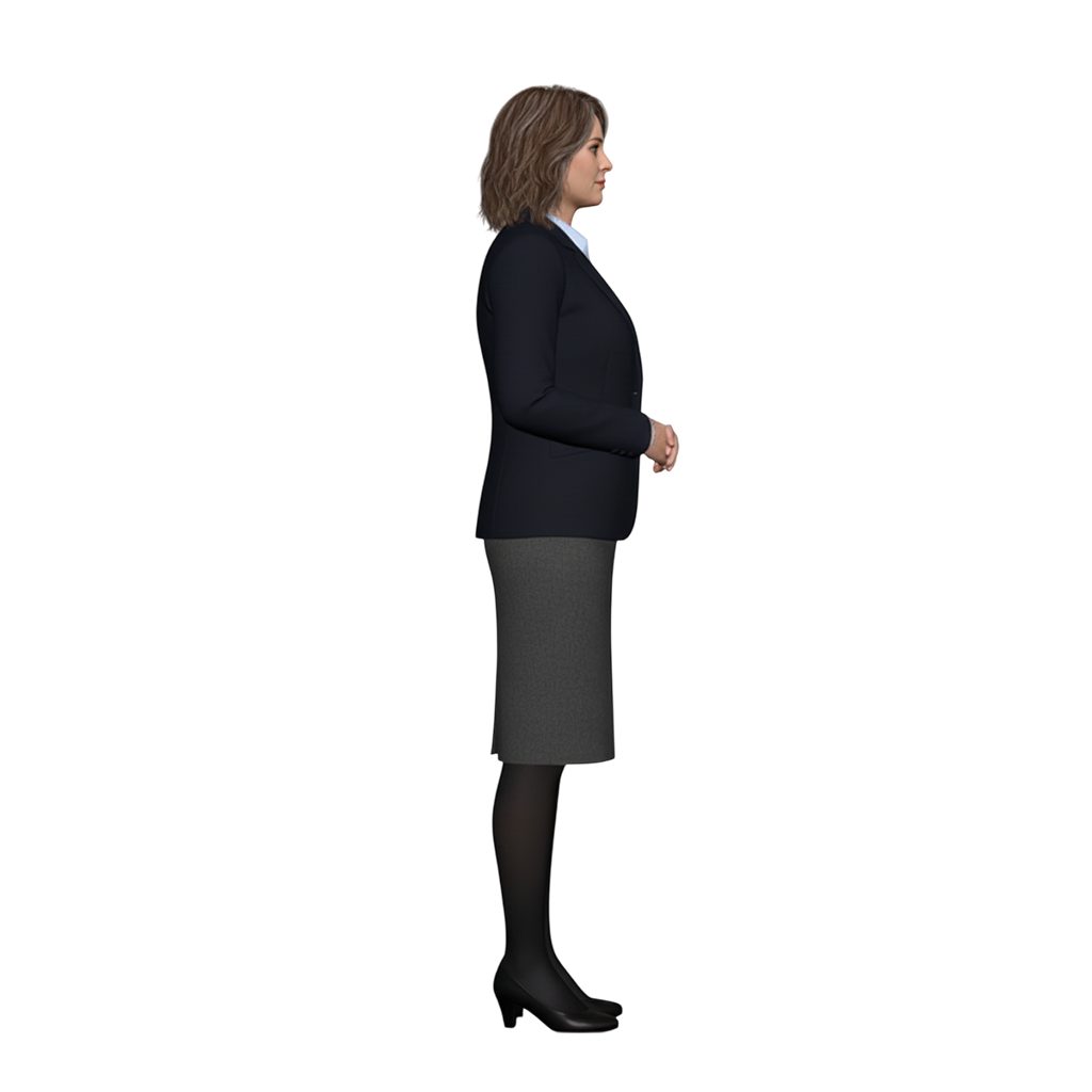 Female Executive Customized Ultra-High-Definition 3D Printed Full-Color Resin Figurine